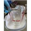 Image 1 : Fire-King 4 Cup Glass Measuring Cup with Red Markings