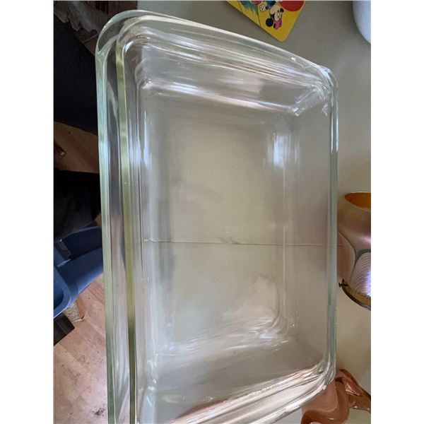 3 Large Pyrex Glass Baking Pans
