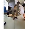 Image 1 : Sailing Ship Model With Horn Sails and Wood Base