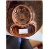 Image 2 : Medalta Brown Glazed Ceramic Divided Plate with Leaf and Flower Design