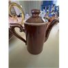 Image 1 : Vallauris France Pottery Coffee Pot Brown Glaze