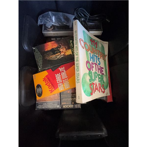 VHS Movie Lot With Vintage Kodak Tape And Electronics