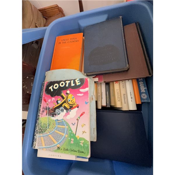 Vintage and Modern Books Including Tootle, Pinocchio, Hank Snow Story