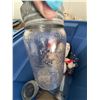 Image 7 : Lot: Amber Glass Hanging Lamp, Vintage Mason Jars, Plush Toys, Radio Shack Plush Radio