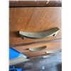 Image 3 : Five-Drawer Wood Dresser with Brass Handles