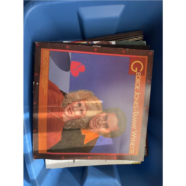 Vinyl Records Including George Jones, Waylon Jennings