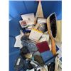 Image 4 : Collectibles Lot: Belt Buckles, Book, Flag, and Mixed Ephemera