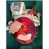 Image 1 : Sunburst Canada Pottery, Red Glass Plate, Mug, and Stubby Bottle