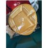 Image 2 : Sunburst Canada Pottery, Red Glass Plate, Mug, and Stubby Bottle