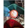 Image 5 : Sunburst Canada Pottery, Red Glass Plate, Mug, and Stubby Bottle