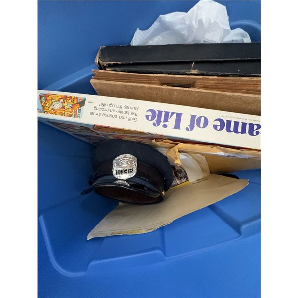 Vintage Records, Board Game, Stamp Album, and Assorted Ephemera