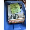 Image 1 : Large Bin of Assorted Vinyl Records and Uncle Wiggily Book