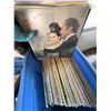 Image 3 : Large Bin of Assorted Vinyl Records and Uncle Wiggily Book