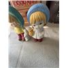 Image 2 : Boy and Girl Ceramic Figurines with Animals