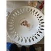 Image 2 : Holly Hobbie Porcelain Plate and Glass Cake Stand Set