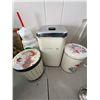 Image 1 : Vintage Metal Canisters and Coca-Cola Polar Bear Cup