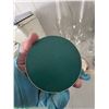 Image 3 : 6 Silver Tone Drink Coasters with Green Felt Backing