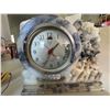 Image 1 : Chinese Soapstone Carved Mantel Clock with Mechanical Movement