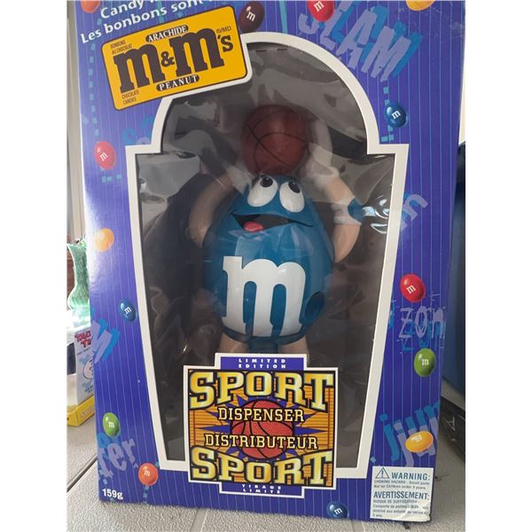M&M's Blue Basketball Sport Candy Dispenser in Original Box 159g