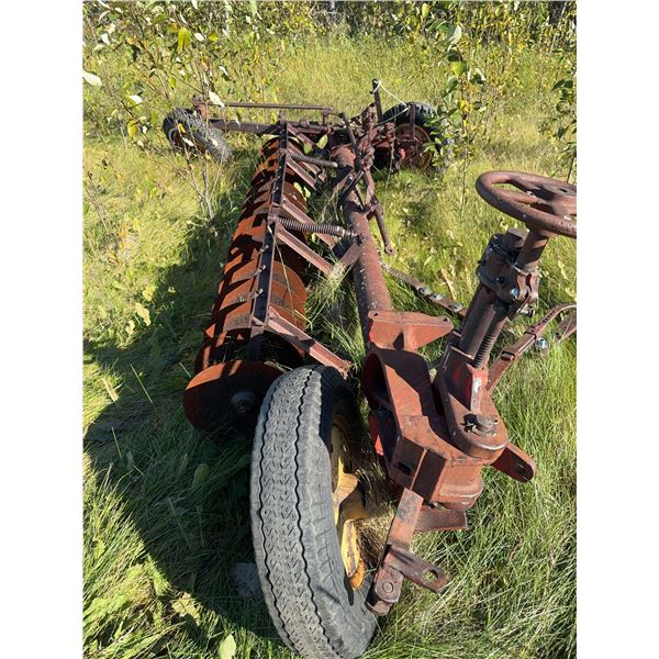 Steel Frame Pull-Type Disc Harrow with Steering Wheel and Tandem Discs