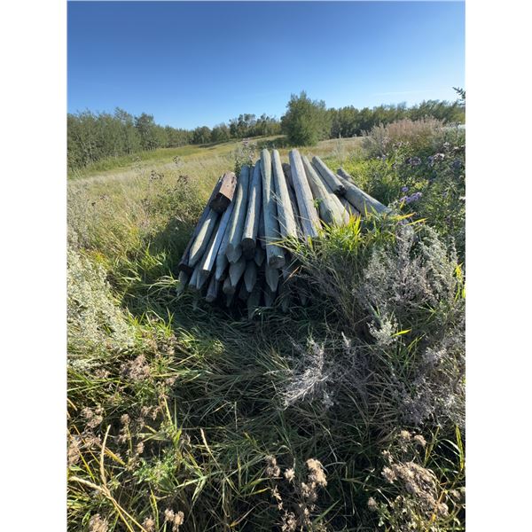 Wooden Fence Posts and Planks