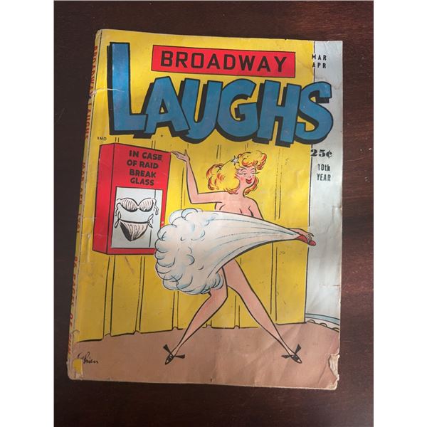 Broadway Laughs Comic No. 11, March-April, 10th Year, Humour Magazine, 25 Cents