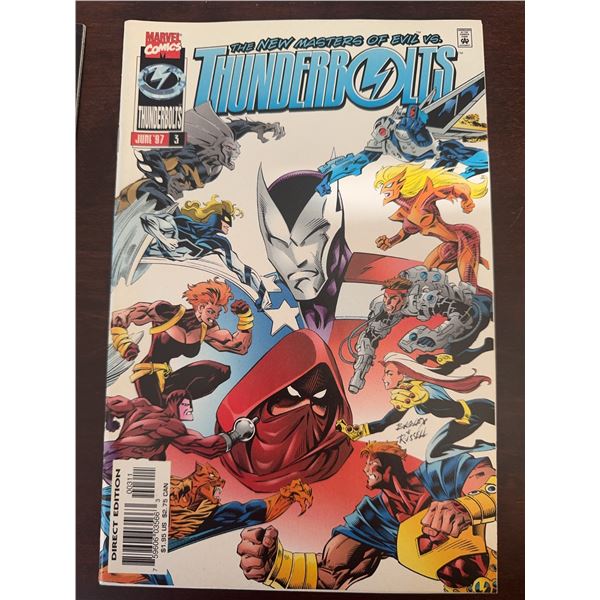 Marvel Comics Thunderbolts #3 June 1997 Direct Edition Comic Book