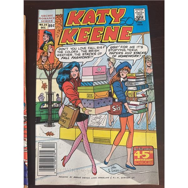 Katy Keene #24 Archie Romance Series Comic Book December 1984