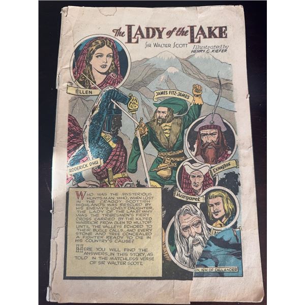 The Lady of the Lake by Sir Walter Scott Illustrated Comic Book