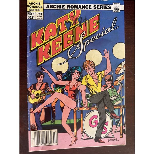 Katy Keene Special No. 6 Archie Romance Series Comic Book October 1985