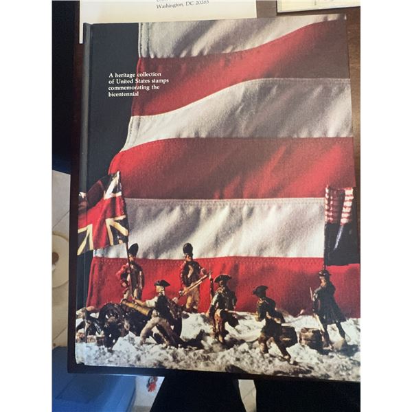 US Bicentennial Mint Stamp Collection with Album, Sheets, and Envelopes