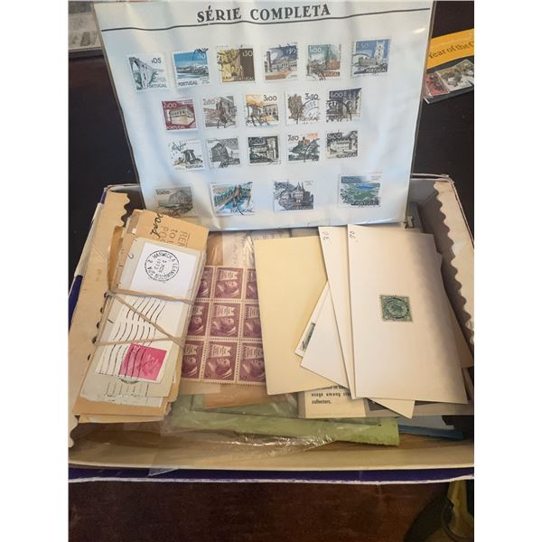 Worldwide Postage Stamps Collection in Moir’s Diplomat Chocolate Box
