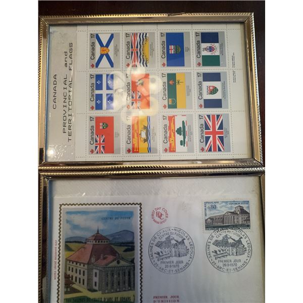 Canada Provincial and Territorial Flags Stamp Sheet and FDC Collection