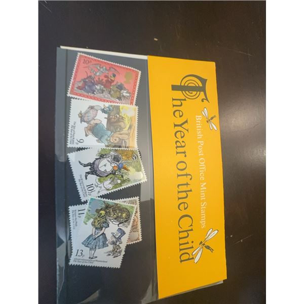 British Post Office Mini Stamps Year of the Child and Boxed Stamp Collection