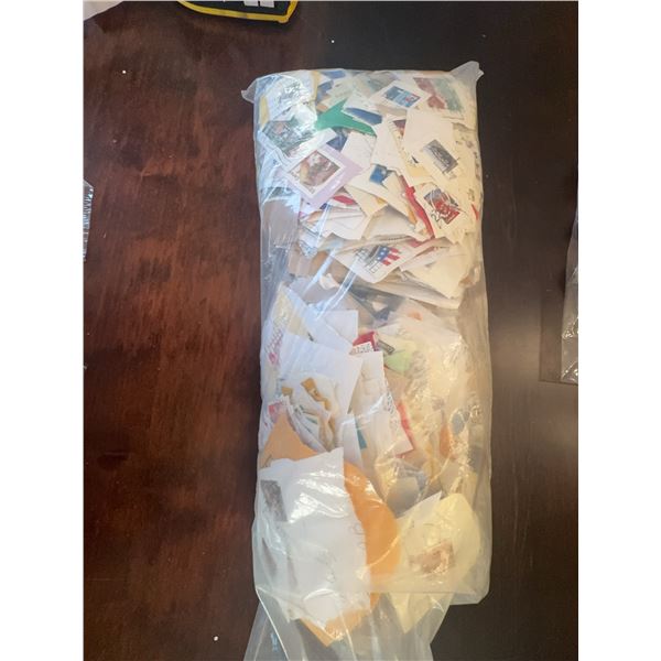 Large Bag of Off-Paper World Postage Stamps for Collectors or Resale
