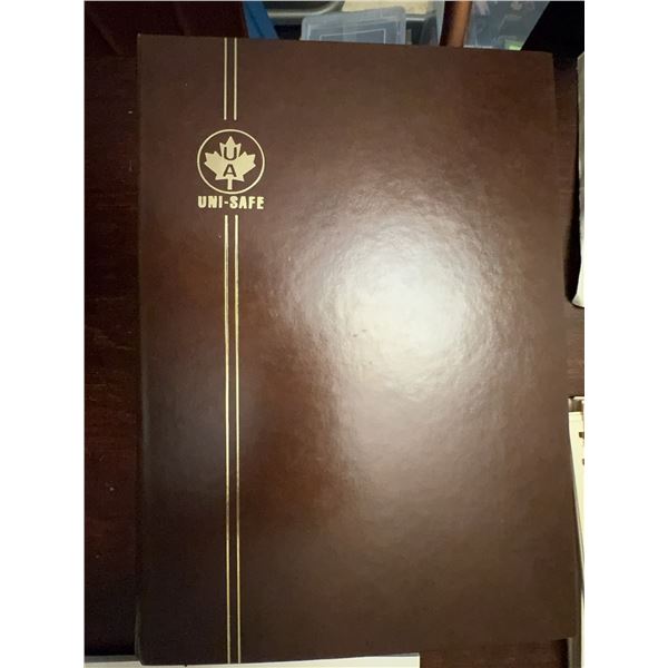 Uni-Safe Canada Stamp Album with Canadian Postage Stamps Assortment