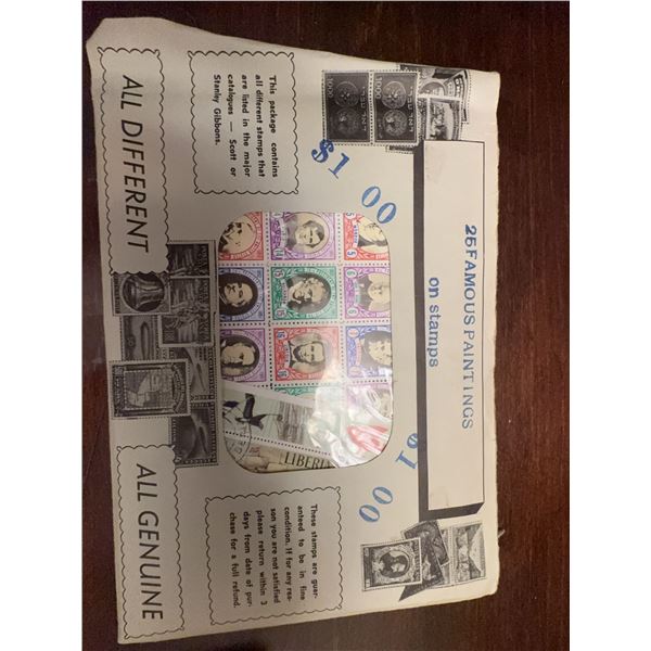 Presidents of the United States Stamp Set with Envelope and 25 Stamps