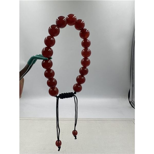 BRAND NEW 10MM CARNELIAN BRACELET IN STRING
