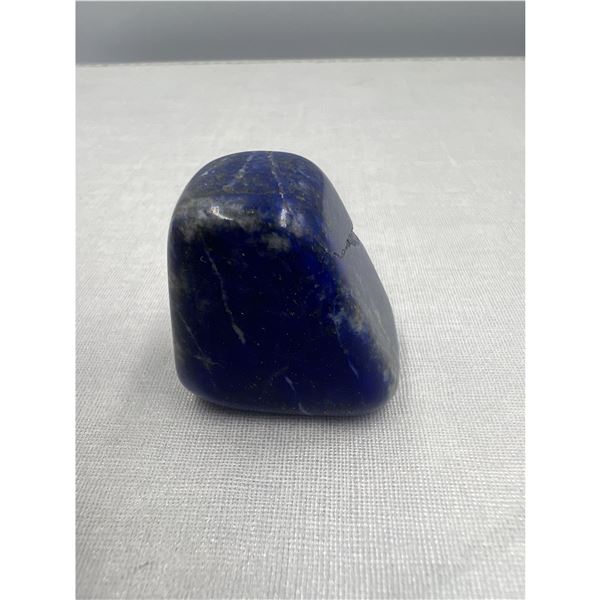 1 NCH LAPIS LAZULI WITH PYRITE INCULSION TUMBNLED STONE HIGH GRADE .