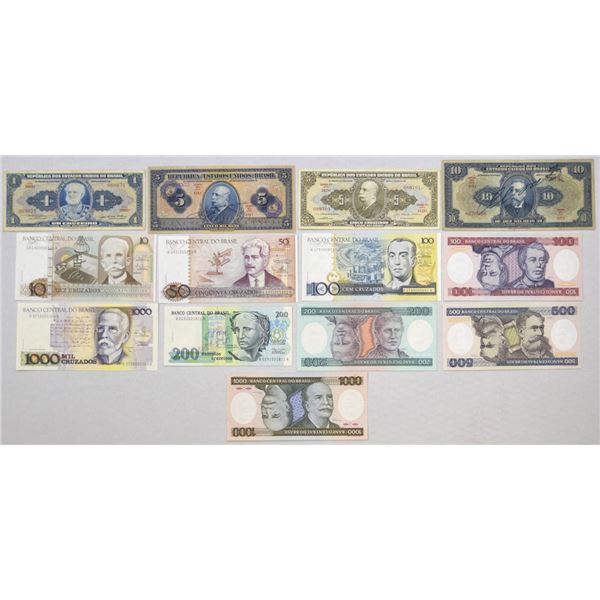 Brazil. Brazilian Banknotes from Various Issuers, ca.1925 to 1990