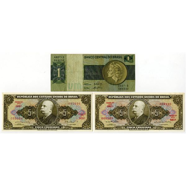 Brazil. Republica dos Estados Unidos do Brasil & Banco Central do Brasil, ND (1962) to ND (1972), Is
