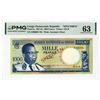 Image 1 : Banque Nationale du Congo, 1964, Specimen Banknote.