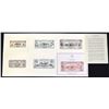 Image 1 : Kingdom of Hawaii, 1879 Currency Series Silver Certificates of Deposit, ABNC Reprint Proof Souvenir 