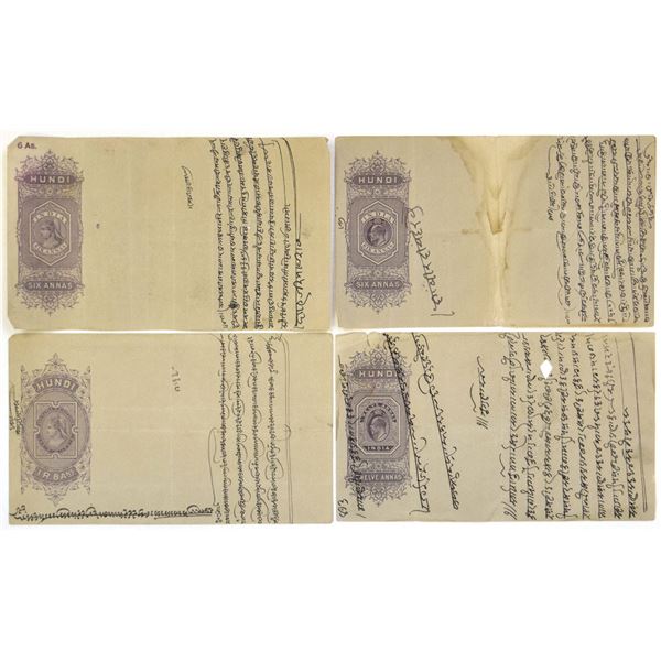 India Hundi Revenue Documents, ND (1890 to 1920).