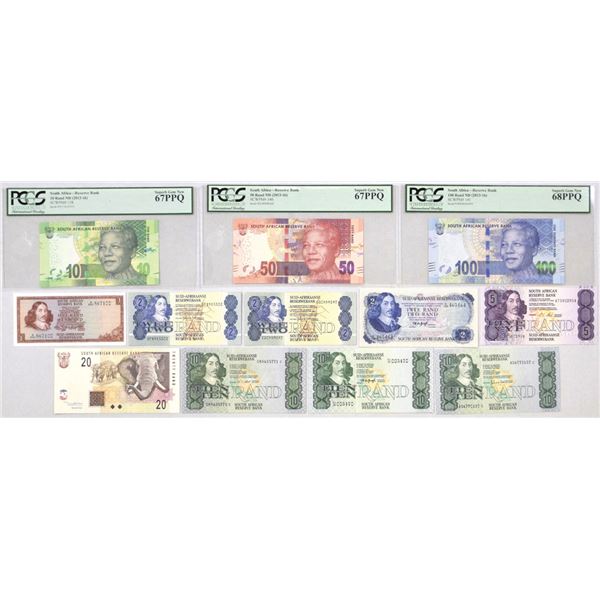 South African Reserve Bank, 1967 to 2016, Issued Banknote Assortment.