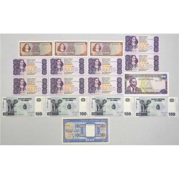 African Assortment of Issued Banknotes, ND (1975) to 2000