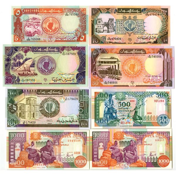 Bank of Sudan and Central Bank of Somalia, 1991 to 1996.