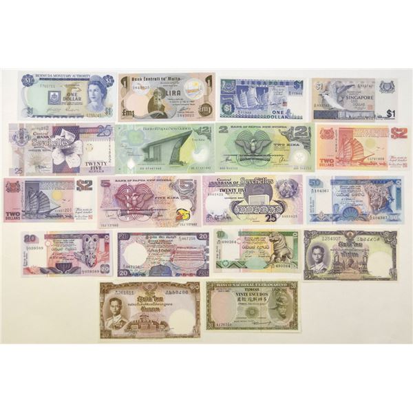 World Banknotes from Island Nations & Southeast Asia, 1953 to 2007