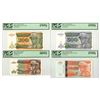 Image 1 : Zaire. Banque du Zaire, 1989 to 1996, Issued Banknote Quartet.