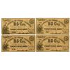 Image 1 : NC. State of North Carolina, 1862, 25 Cents Obsolete Banknote Quartet.